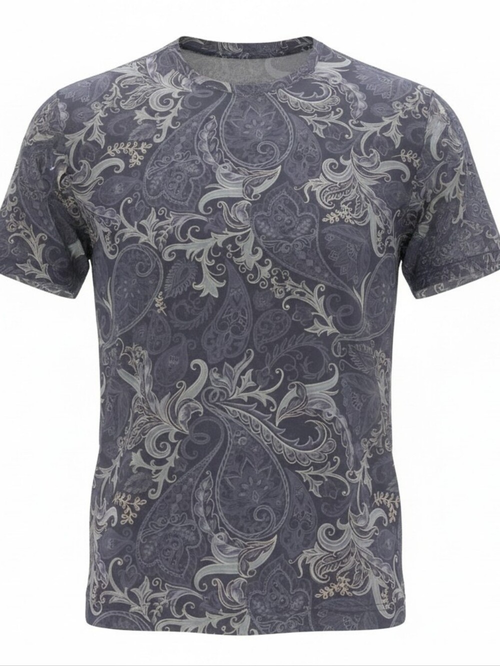 Robert Graham Blue Paisley Mens Shoet Sleeved Shirt